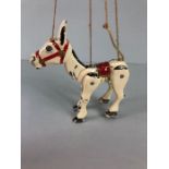 Mid 20th Century Moko Lesney 'Muffin The Mule' jointed metal puppet