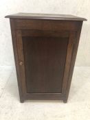 Wash stand cupboard, interior with one shelf and towel rail, approx 58cm x 45cm x 91cm