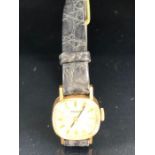 9ct Gold watch by Tissot