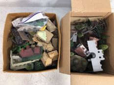 War Gaming/ Dioramas, large quantity of static display material for creating buildings and