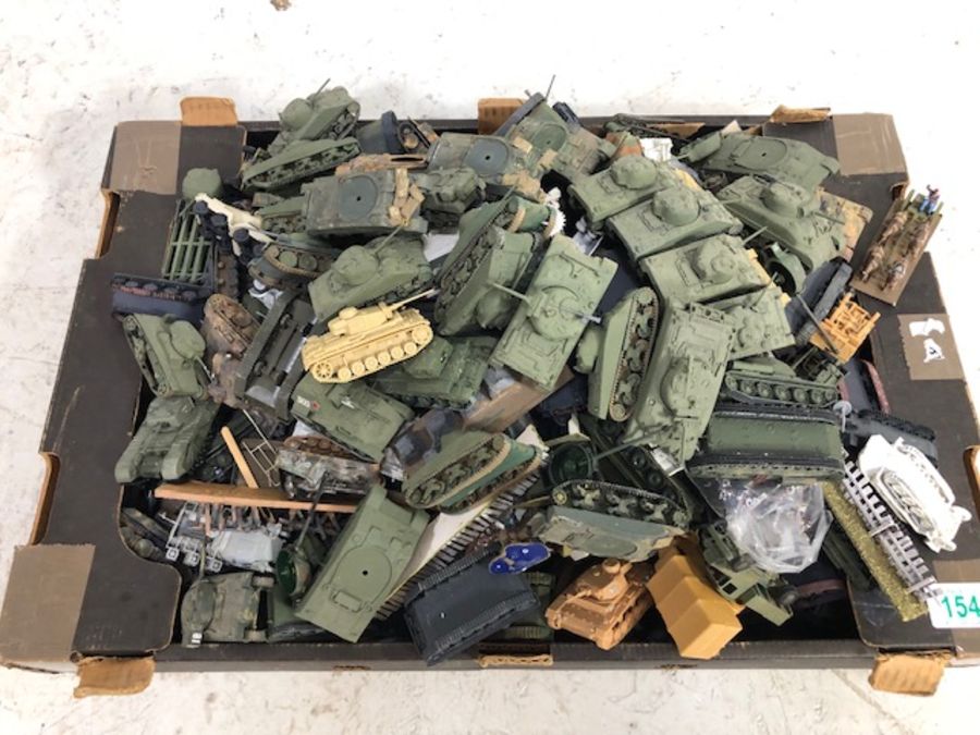 Military Diorama/ Gaming interest, a large collection of mostly ww2 military vehicles , Tanks,