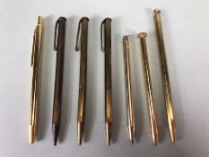 Seven Bridge pens/ pencils of various designs and makers