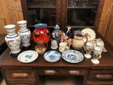 Decorative pottery and ceramics, A large assortment of decorative ceramics to include oriental vases