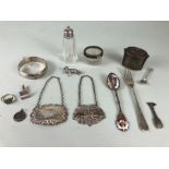 Silver hallmarked items (min silver weight 163g) A/F