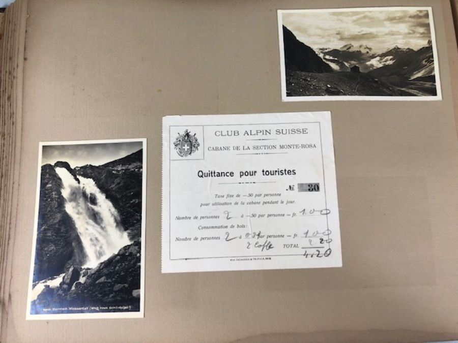 Mountaineering/ topographical interest, a pre 1940s album containing pictures ,photographs and - Image 4 of 6