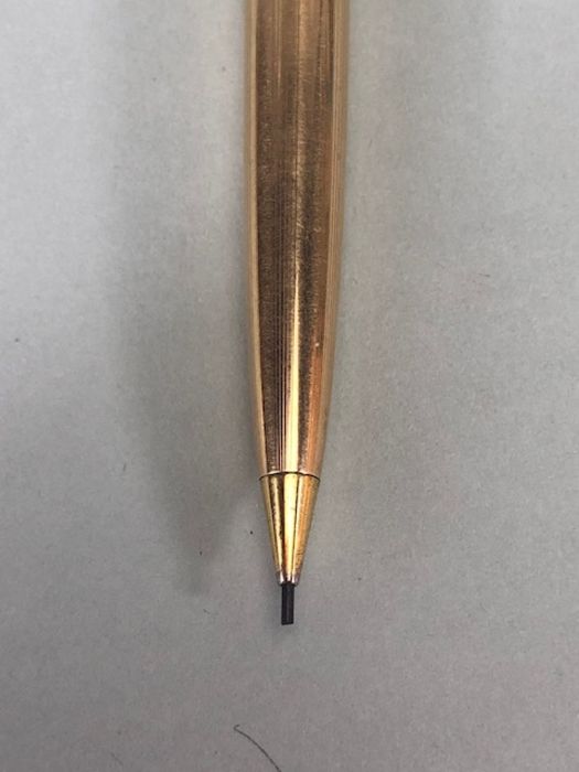 Three Gold filled pencils to include Parker 61-65 pencil, 14k gold filled Hallmark pencil, - Image 11 of 17