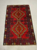 Contemporary Baluchi rug, approx 133cm x 85cm