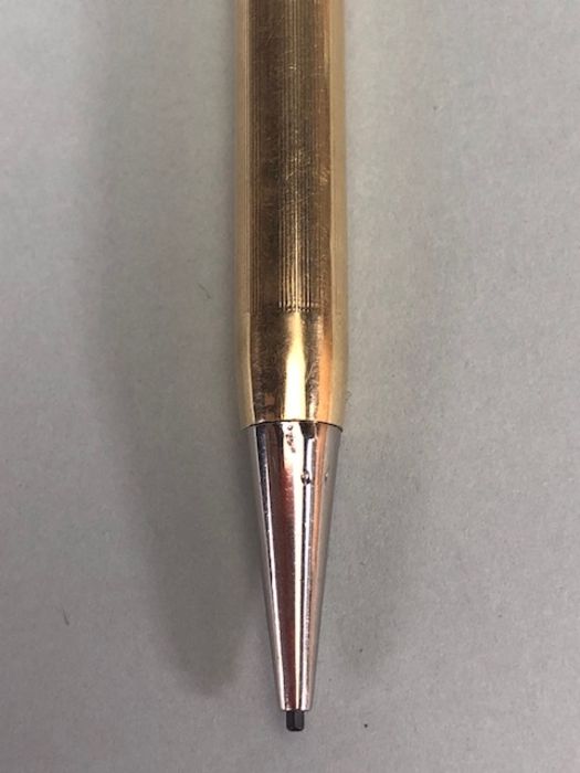 Three Gold filled pencils to include Parker 61-65 pencil, 14k gold filled Hallmark pencil, - Image 6 of 17