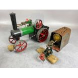 Mamod steam interest. A Mamod Traction engine and a Mamod stationary plant engine both A.F