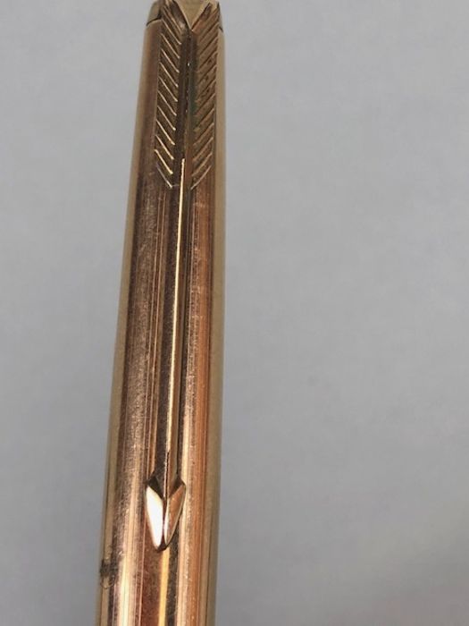 Three Gold filled pencils to include Parker 61-65 pencil, 14k gold filled Hallmark pencil, - Image 8 of 17