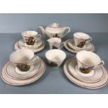 Wadeheath : A vintage 20th Century circa 1940s / 1950s ceramic Walt Disney miniature tea service