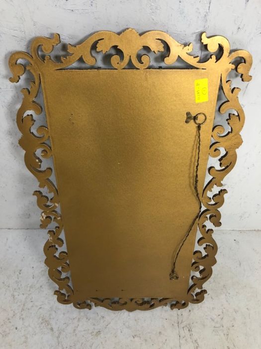 Gilt Frame Mirror, bevelled glass mirror in a rococo style gilt frame approximately 83 x 50 cm - Image 6 of 6