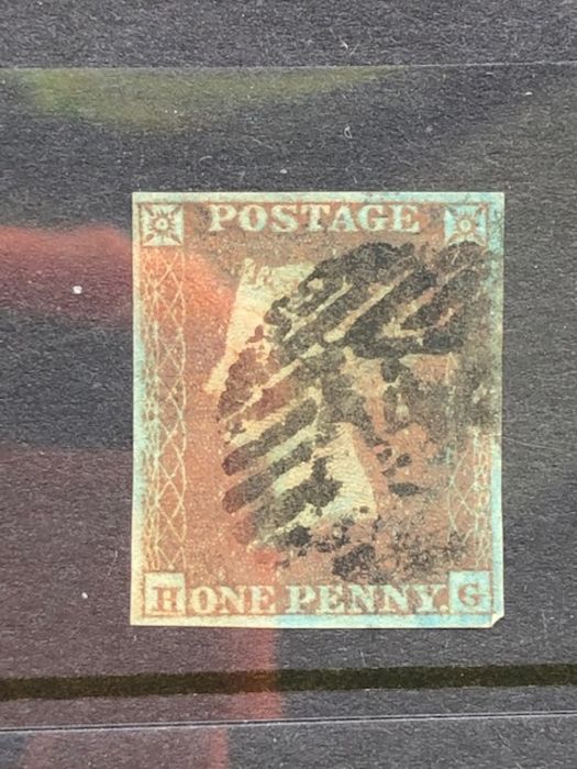 Philately, stamp interest, Penny Red Group, Penny Red Stars Imperforate 1841 on Blued Paper (12 - Image 5 of 13