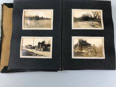 WW1 Military interest, a small Album containing photographs from WW1 of members in the M.M.G.C and