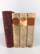Antique sporting books quarter leather and clot bound to include The History of the Belvoir Hunt,