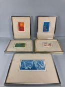 Colin Dawes etchings, collection of limited edition prints by Lyme Regis Artist and Fossil Hunter Dr