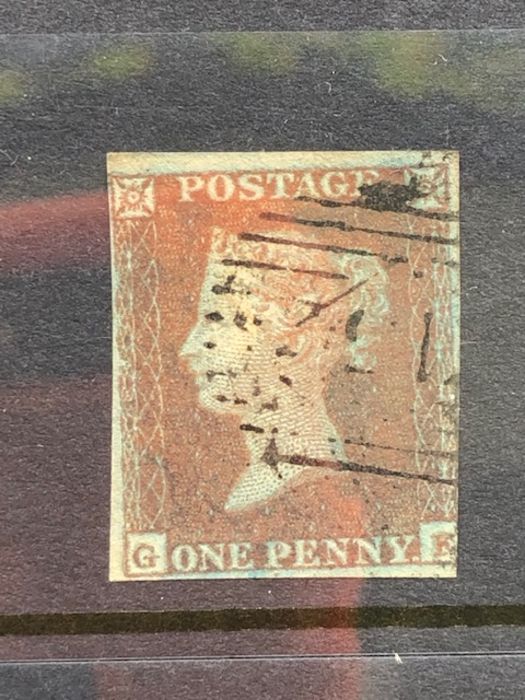 Philately, stamp interest, Penny Red Group, Penny Red Stars Imperforate 1841 on Blued Paper (12 - Image 4 of 13