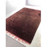 Oriental Rug, hand made silk Bokhara rug with geometric patterns approximately 288 x 187 cm, A.F