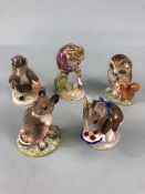 Beatrix Potter figures, a collection of figures to include , Beswick Appley Dapply with silver