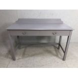 Hall table, Modern Grey painted hall table with 2 drawers and antique style drop handles