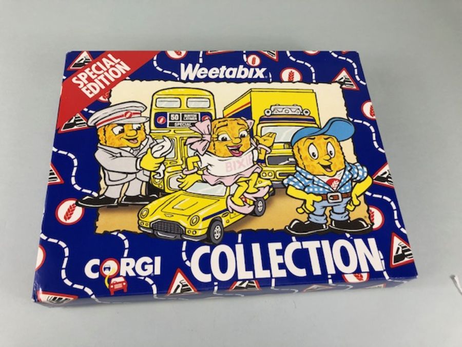 Original boxed set of Corgi vehicles The Weetabix Collection