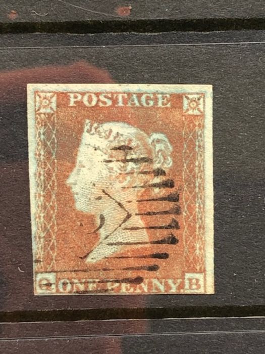 Philately, stamp interest, Penny Red Group, Penny Red Stars Imperforate 1841 on Blued Paper (12 - Image 11 of 13