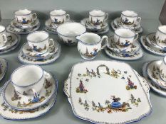 Royal Albert 'Dainty Dinah' pattern part tea set, to include 11 cups and saucers, 11 plates, 2