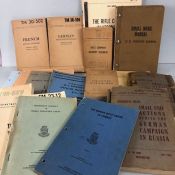 Military Interest, a collection of official U.S.M.C manuals covering WW2, Korea, and Vietnam, to
