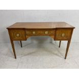 Regency style side table, Reproduction of an early 19th century 3 drawer side table with