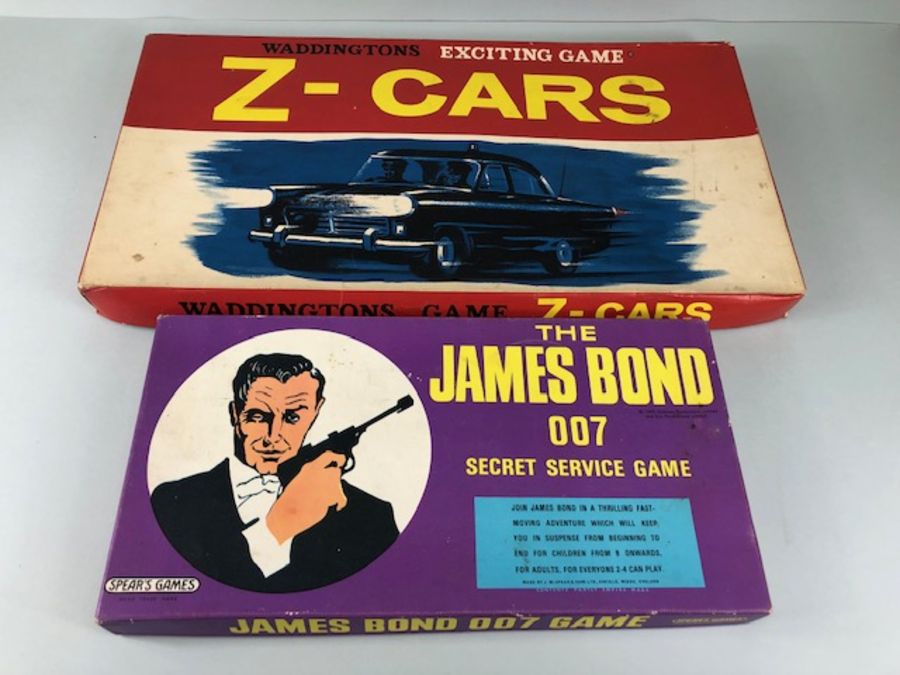 Vintage Games, 2 vintage TV/Film related Board games, The James bond 007 Secret Service Game and