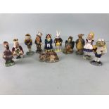 Beswick Alice series, a collection of 11 Alice in wonderland figurines by Beswick, to include,