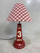 Table lamp, modern table lamp in the style of a speed marker buoy