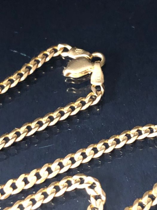 14ct Gold necklace approx 58cm in length marked 585 and approx 8.8g - Image 4 of 8