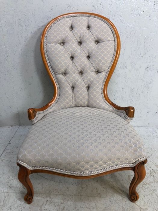 Nursing chair, modern light wood nursing chair upholstered in decorative fabric