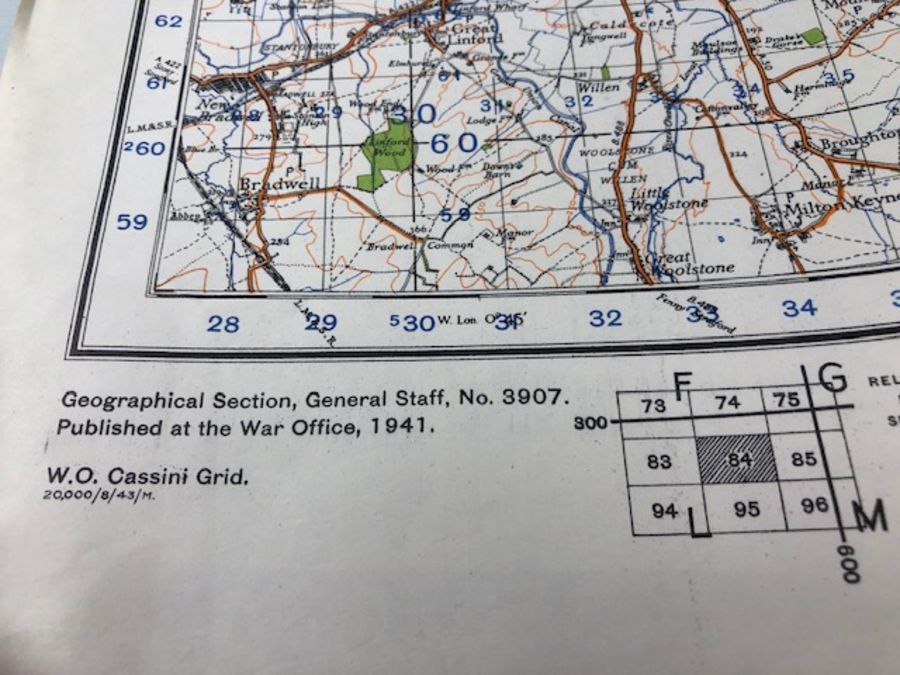 WW2 military interest, a collection of over 100 official War department maps covering most of the - Image 10 of 13