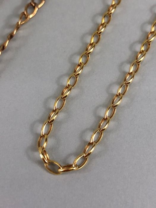 Two 9ct Gold necklaces each approx 54cm in length and total weight approx 6g - Image 6 of 6