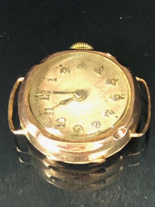 9ct Gold ladies strap watch of un-named generic make - Image 3 of 9