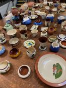 Extensive collection of Torquay and Devon ware to include Watcombe, Hele Cross, Barton, Longpark,