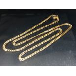 14ct Gold necklace approx 58cm in length marked 585 and approx 8.8g