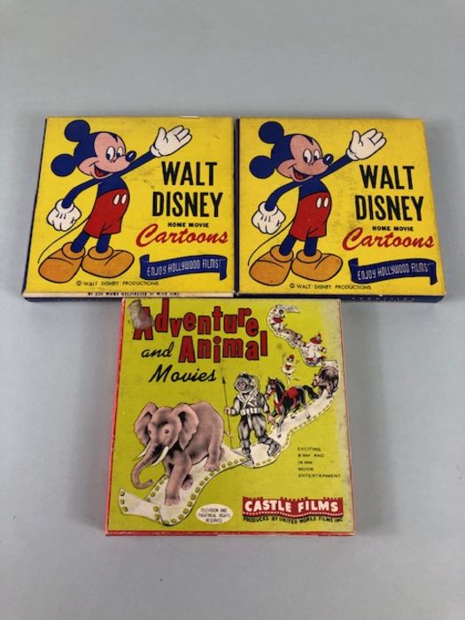 Walt Disney Home Movie cartoons Films x 2 and a Castle Films Adventure and Animal Film