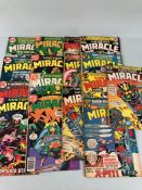 DC Comics, a collection of comics from the 1970s,80s to include Mr Miracle numbers 1 to 8, 13, 14,