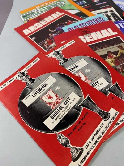 Football interest, collection of programs from the 70s 80s 90s,teams to include, Liverpool, Arsenal, - Image 2 of 8