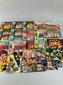 Marvel comics, a collection of comics from the 1970s featuring A Man Called Nova, issues 1-24
