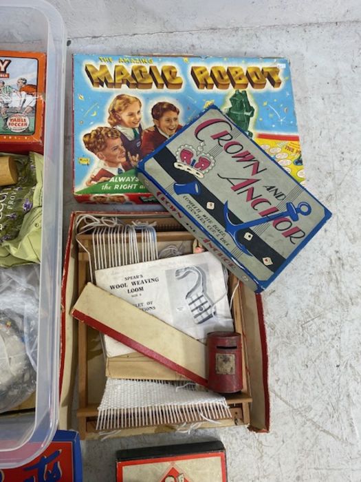 Vintage toys, a quantity of 20th century games, to include , New Footy football, Magic Robot, - Image 7 of 7