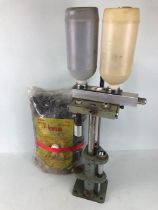 Cartridge reloader, 12 gauge bench top cartridge reloader machine and a quantity of wads