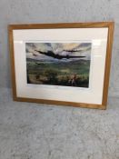 Military/local interest, Limited edition framed signed print by Michael Stride, number 70 of 100 ,