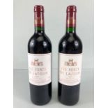Vintage wine: Les Forts de Latour, Pauillac, 1997 - two bottles