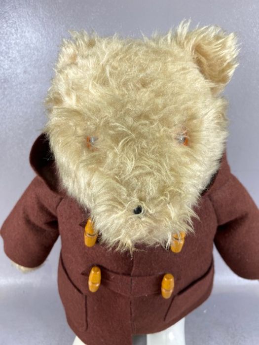 vintage toys,Gabrielle Paddington bear wearing coat hat and white wellingtons approximately 45cm - Image 7 of 7