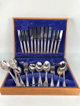 Canteen of silver plated cutlery by Cooper Ludlan