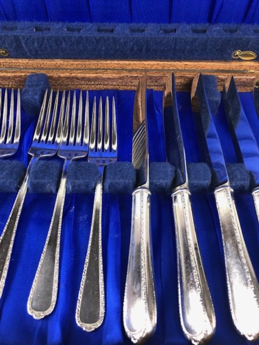 Silver Cutlery, boxed set of dinner knives and forks from the American international company all - Image 3 of 9